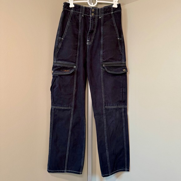 BDG Pants - BDG‎ Urban Outfitters Womens Size 26 Skate Jean Cargo Contrast Stitch High Waist